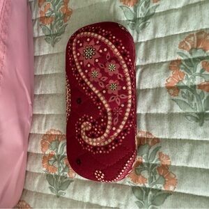 Paisley Red Glasses Case Mesa Red